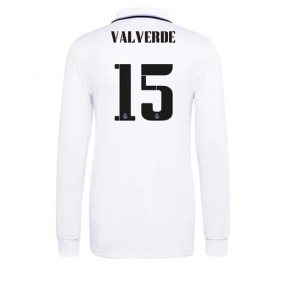 Real Madrid Federico Valverde #15 Hemmatröja 2022-23 Långärmad
